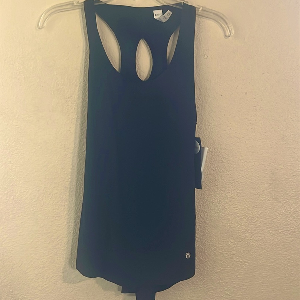 Bally Total Fitness Black Sleeveless Keyhole Active Tank Top Women’s Small